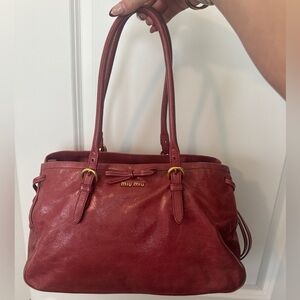 Miu Miu Bow Tote Bag